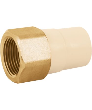 Adaptadores hembra de CPVC, con inserto de latón, Cod:45107, 45108, 45109