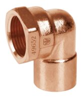 Codos 90°, cobre a rosca interior Cod: 49650,49651,49652