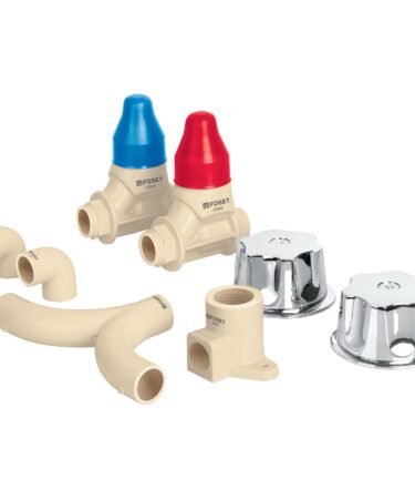 KIT de conexiones y válvulas CPVC para instalación regadera, Cod:46033