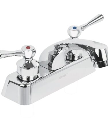 Mezcladora plástica 4" para lavabo, manerales de palanca