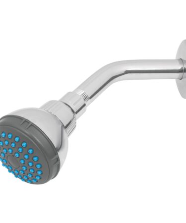 Regadera redonda 2-1/2" brazo y chapetón de acero, Foset  cod: 49245