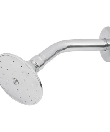 Regadera redonda 3-1/2" brazo y chapetón de acero, Foset cod: 49247