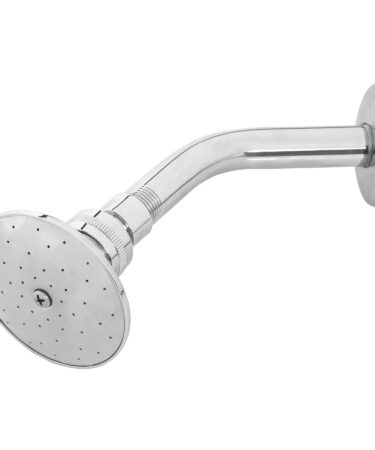Regadera redonda 3" brazo y chapetón de acero, Foset cod: 45058