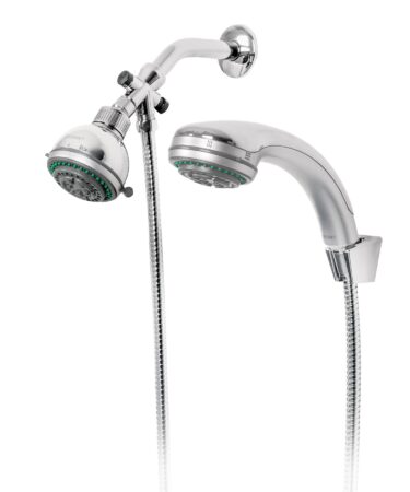 Regadera 3" con extensión tipo teléfono 5 funciones, Foset cod: 49433