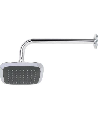 Regadera cuadrada plato ancho 6" brazo inox a muro, Foset  cod: 49451