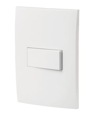 Placa armada con interruptor sencillo, línea Oslo, blanco Código:   46492