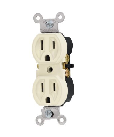 Contacto dúplex, 2 polos 3 hilos, Standard, marfil Codigo: 46102