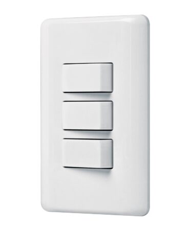Placa armada con 3 interruptores sencillos, Volteck Basic  Código:   25083