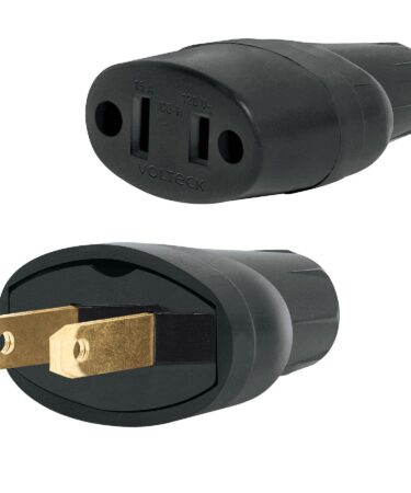 Clavija y contacto de PVC, bolsa con 2 piezas, Volteck Codigo:48074