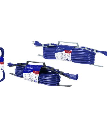 Extensiones de uso rudo aterrizada, calibre 16