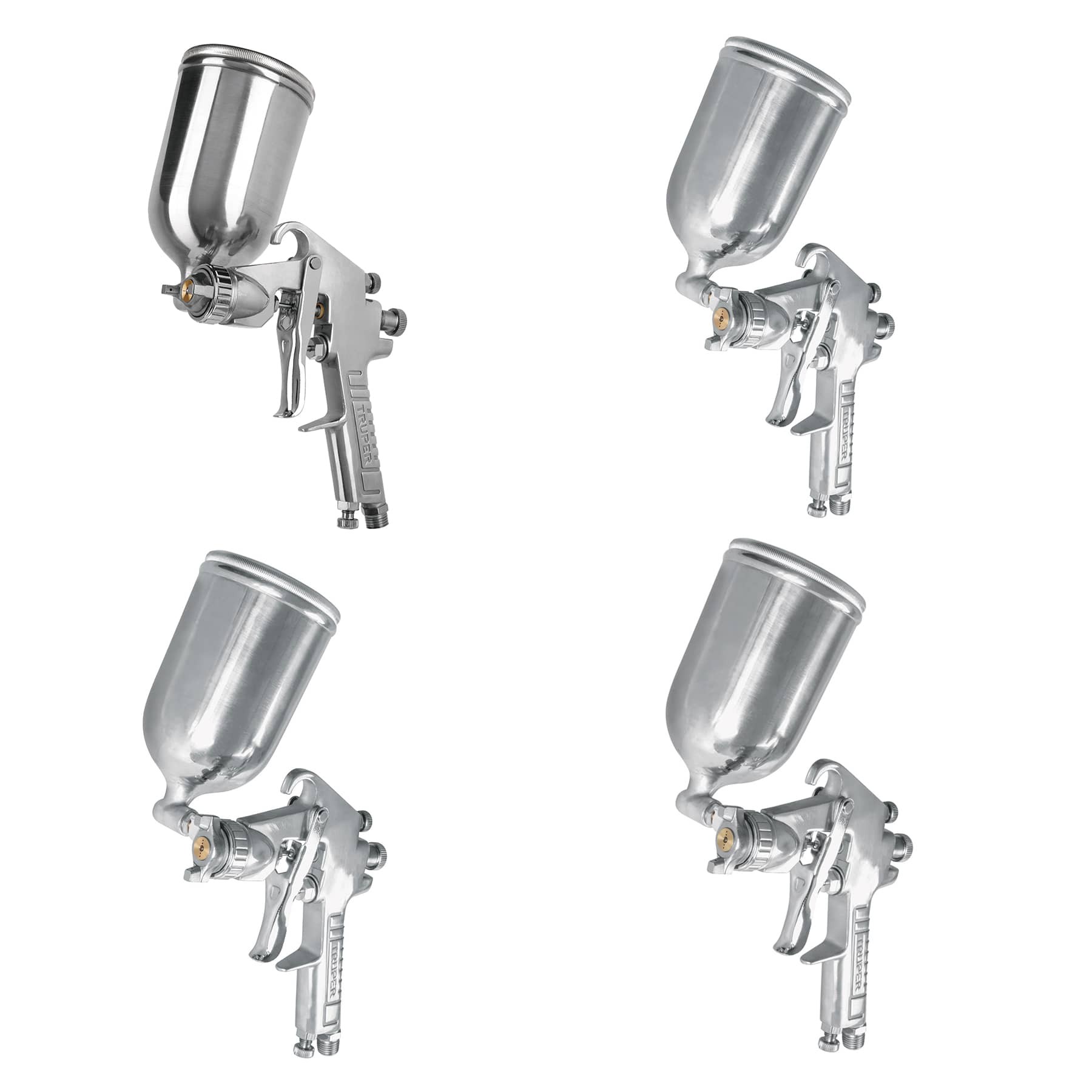 Pistola de aire SERIE 400, de gravedad,vaso multiposición