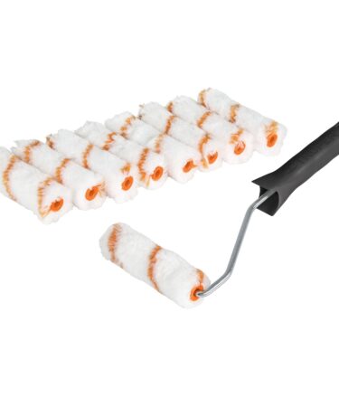Kit 9 repuestos de mini rodillos de 4" y 1 maneral Codigo:12132