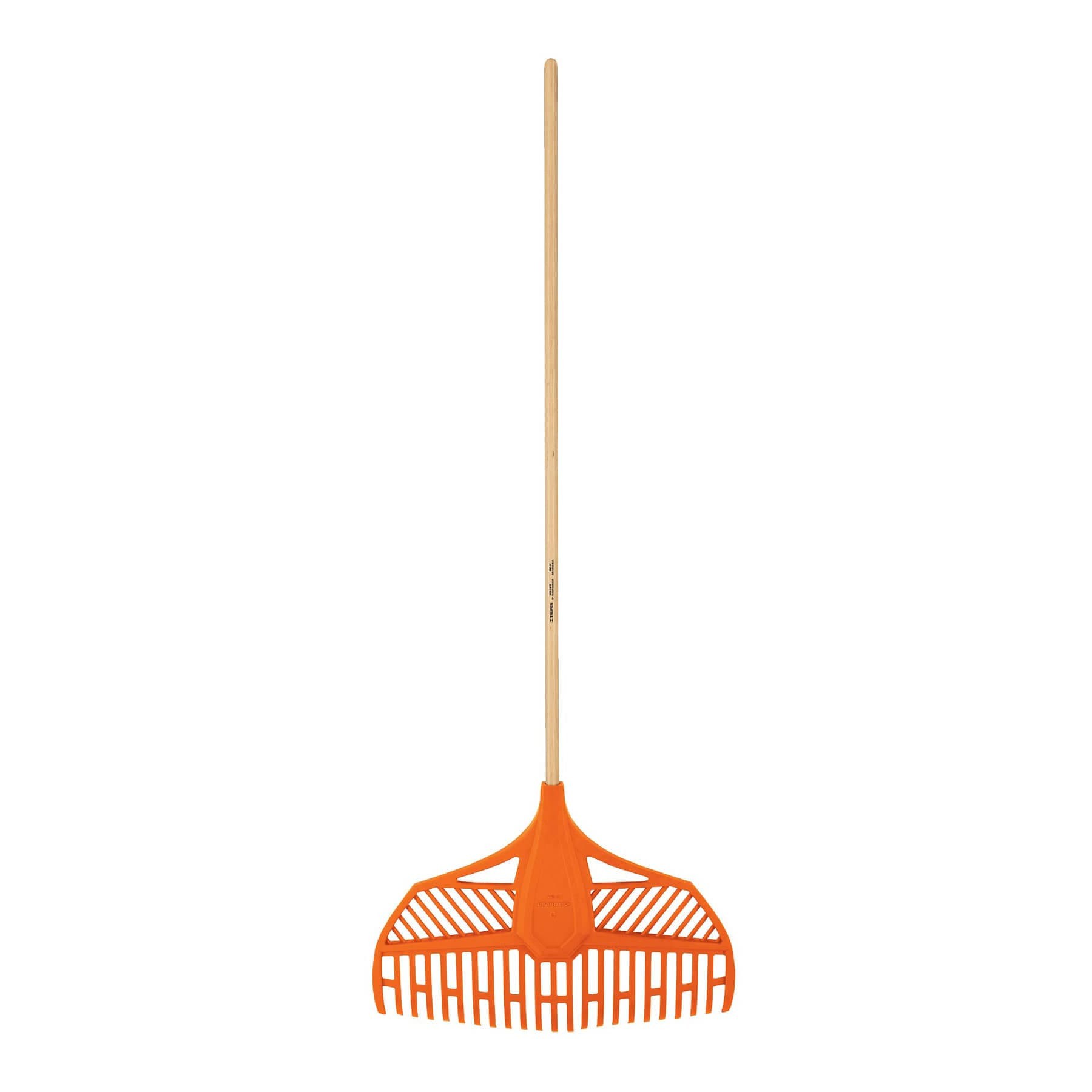 Escoba plástica flexible para jardín, 23 dientes, mango 48" Codigo:11107