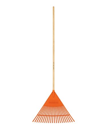 Escoba plástica flexible para jardín, 22 dientes, mango 48" Codigo:19785