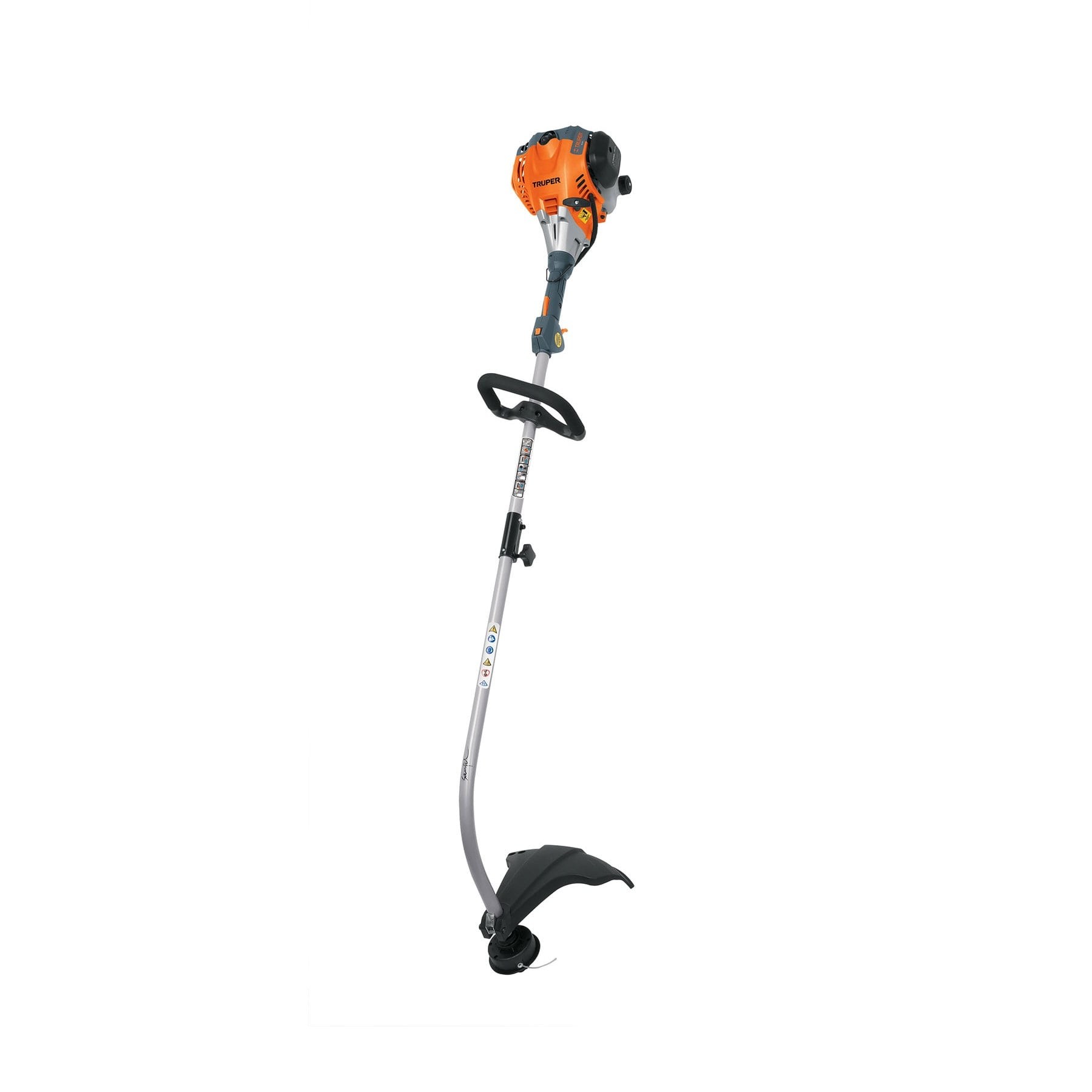 Desbrozadora a gasolina 30 cc mango "D", 17" corte, curva Codigo:12498